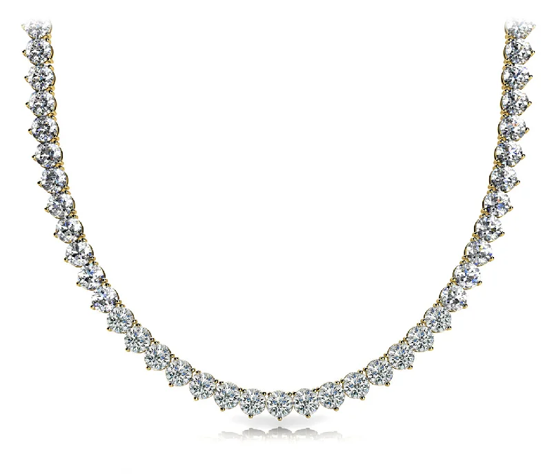 Women's necklaces retro-flair-14K Gold Diamond Necklace