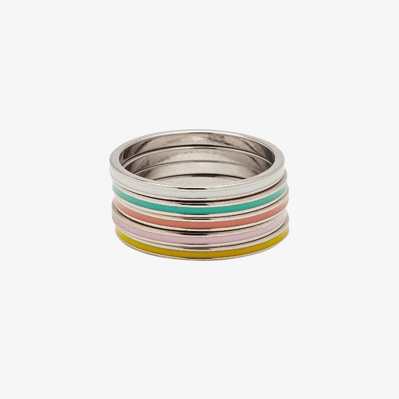 Women's rings satin-gold-Spring Fling Ring Stack