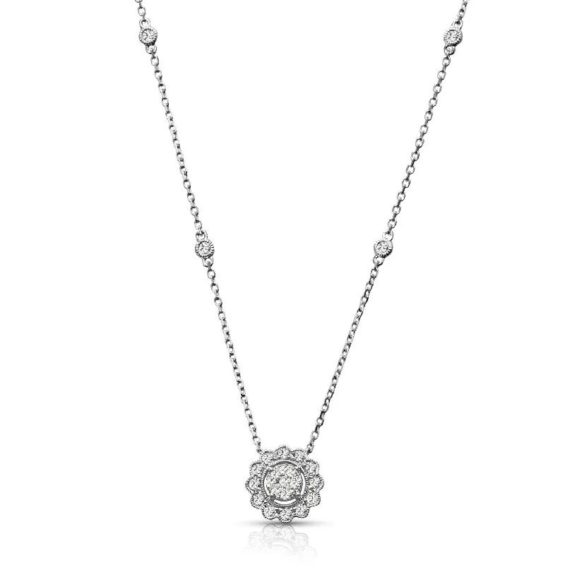 Women's necklaces chunky-steel-14k Chain Diamond Necklace