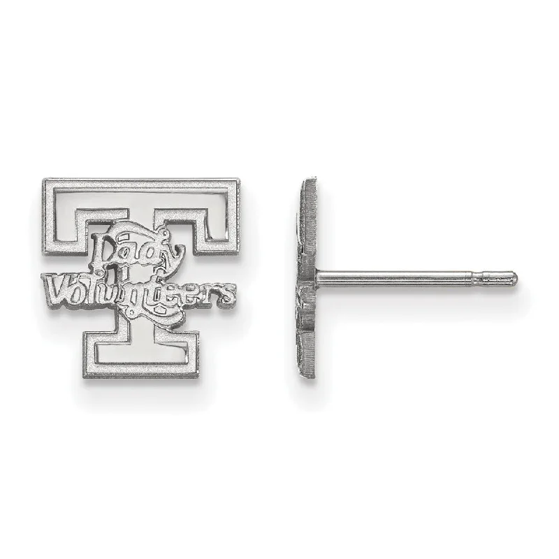 Women's earrings tender-tone-14k White Gold University of Tennessee XS (Tiny) Post Earrings