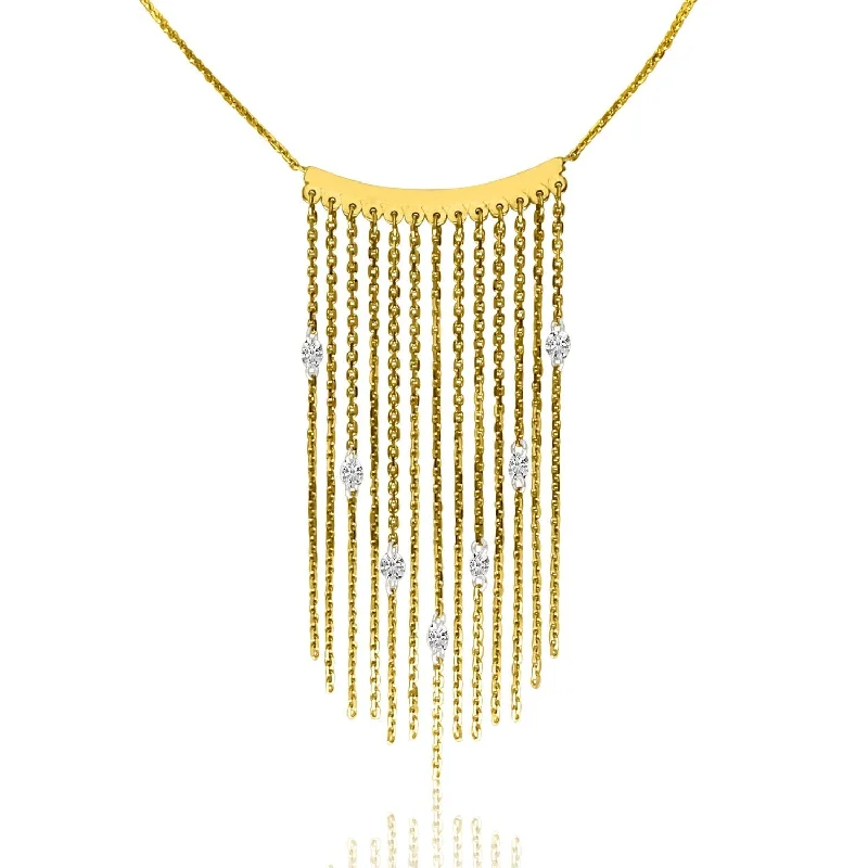 Women's necklaces eternal-luxe-TASSLE ‘BIB’ NECKLACE N9997