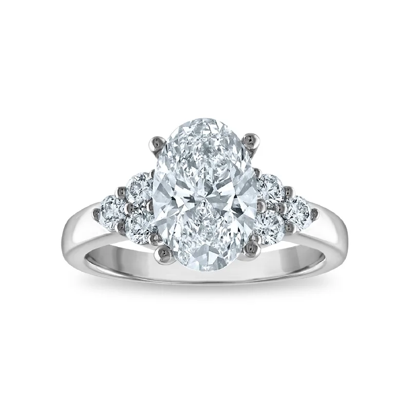 Women's engagement rings playful-edge-Signature EcoLove Diamond Dreams 2-5/8 CTW Lab Grown Diamond Engagement Ring in 14KT White Gold