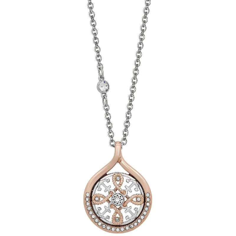 Women's necklaces radiant-link-Swarovski Women's Necklace - Humanist Two Tone Anchor Pendant | 5431847