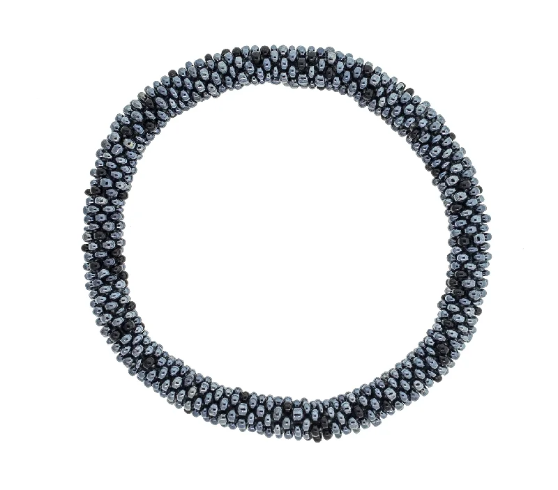 Women's bracelets floral-link-8 inch Roll-On® Bracelet <br> Smoky Gray