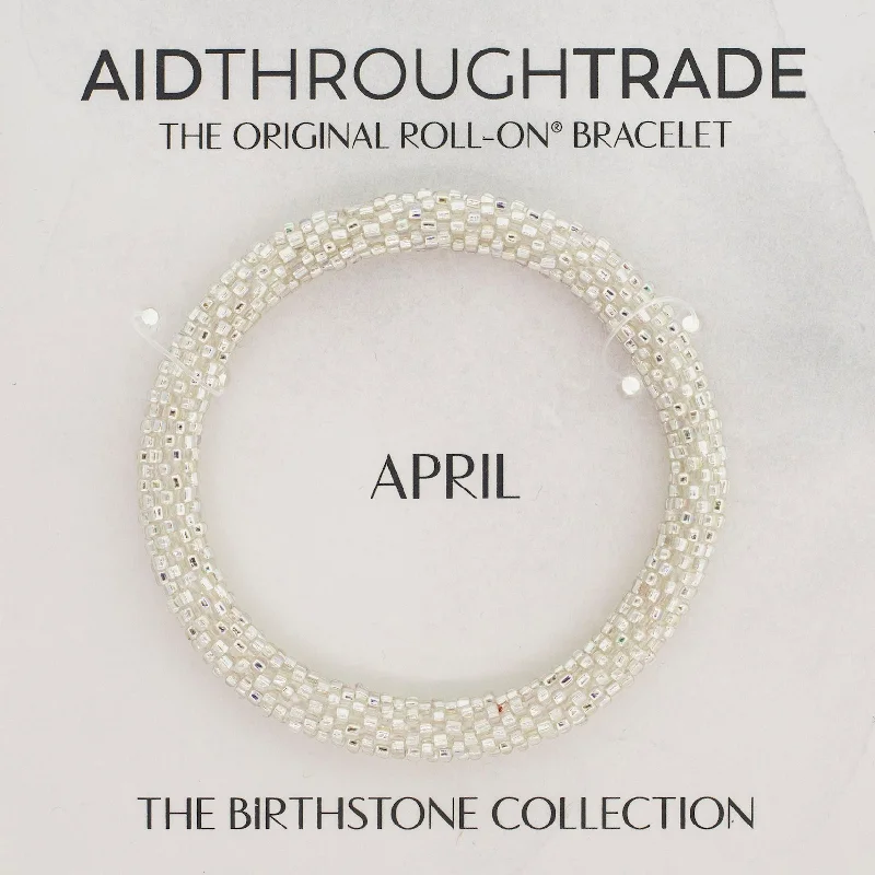 Women's bracelets airy-glow-<br> Birthstone Roll-On® Bracelets <br> April