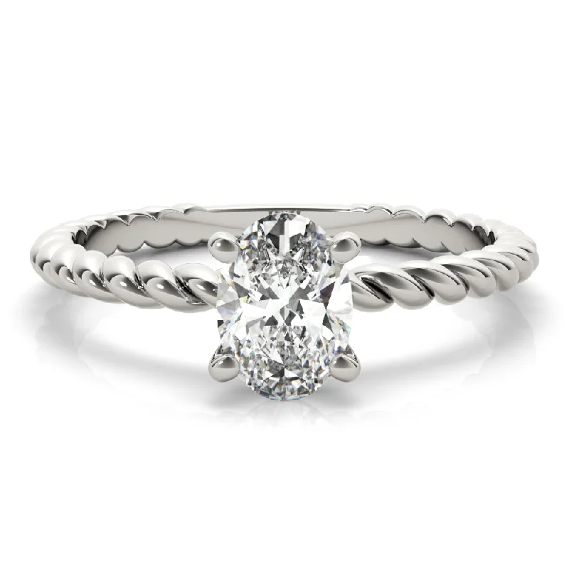 Women's engagement rings eternal-radiance-Eleanor Oval Diamond Solitaire Engagement Ring