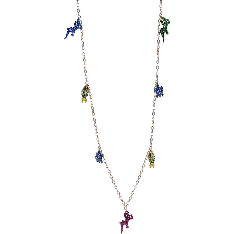 Women's necklaces tri-layer-Swarovski Women's Necklace - Mustique Sea Life Gold Tone Plated and Crystal | 5546233