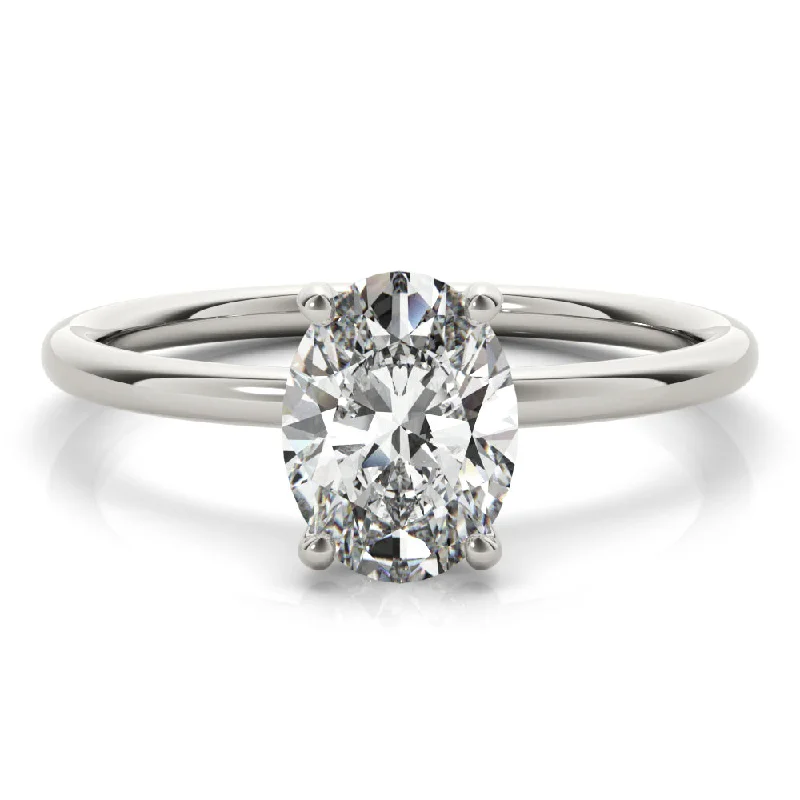 Women's engagement rings vintage-prong-Madilyn Oval Diamond Solitaire Engagement Ring